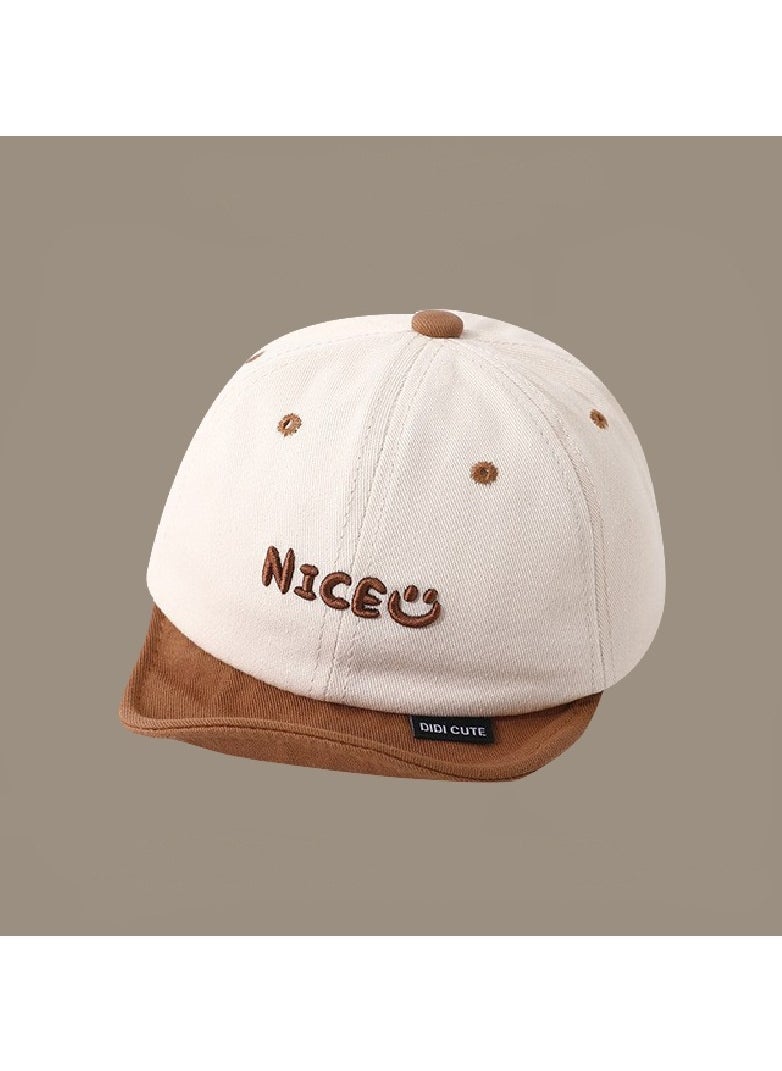 KUYING Beige Series Duckbill Cap Children's Cute Hat 