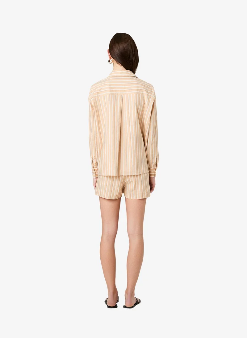 French Connection  Women's Sandlot Stripe Aspen Lin Sandlot Stripe Shirt for Women | Best Price UAE