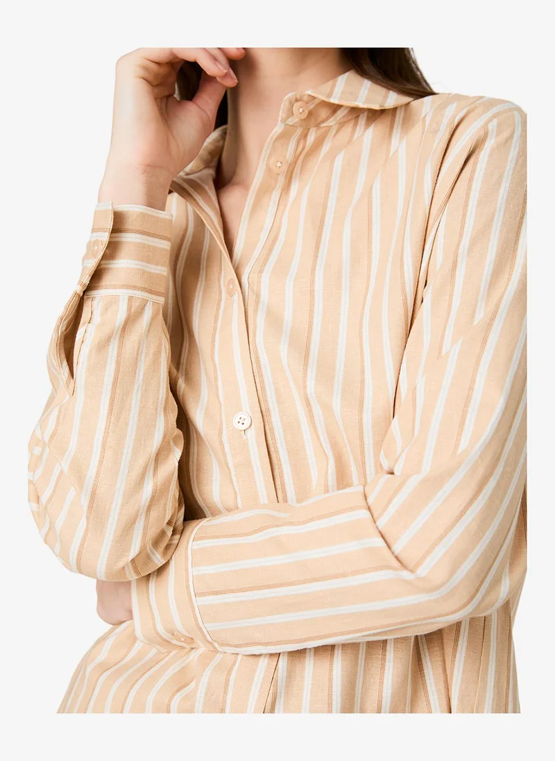French Connection  Women's Sandlot Stripe Aspen Lin Sandlot Stripe Shirt for Women | Best Price UAE