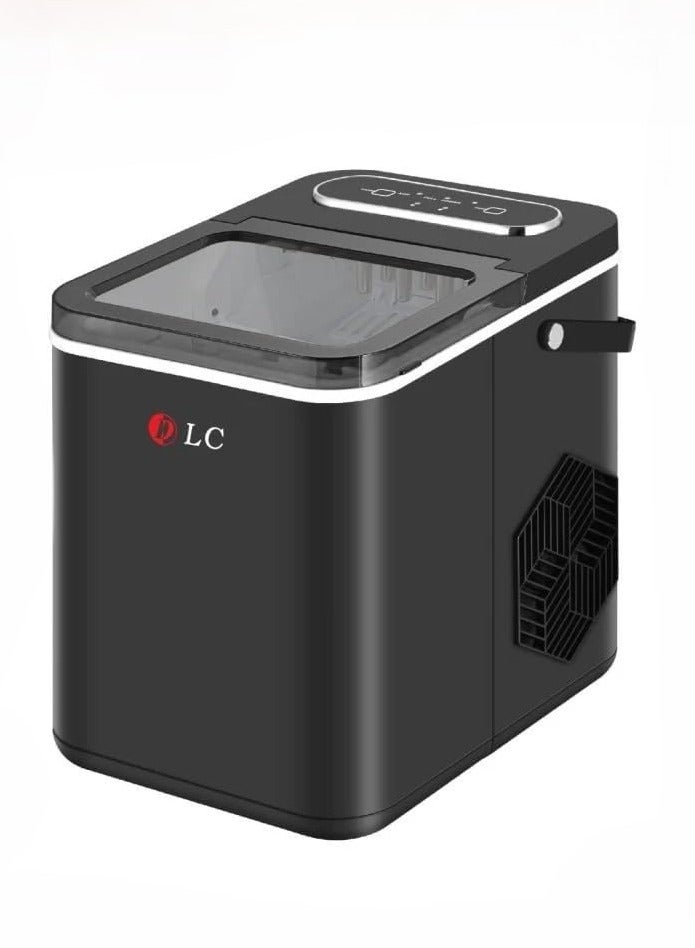 LC Portable Ice Maker Machine – 1.4L Water Tank, Produces 9 Ice Cubes per Cycle, 105W, with Ice Scoop & Basket, Smart Control Panel – Ideal for Home, Office & Camping (Black) - Image 2