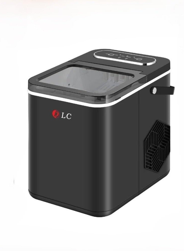LC Portable Ice Maker Machine – 1.4L Water Tank, Produces 9 Ice Cubes per Cycle, 105W, with Ice Scoop & Basket, Smart Control Panel – Ideal for Home, Office & Camping (Black) - Image 3