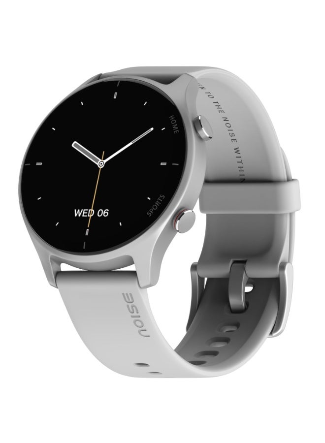 Noise Twist Round dial Smart Watch with Bluetooth Calling, 1.38" TFT Display, up-to 7 Days Battery, 100+ Watch Faces, IP68, Heart Rate Monitor, Sleep Tracking (Silver Grey) - Image 1