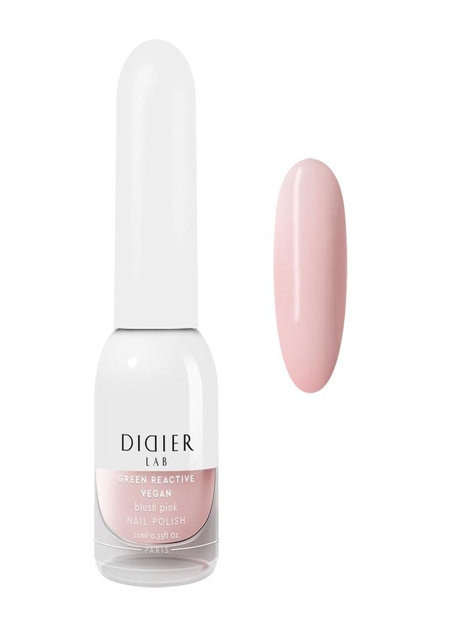 DIDIER LAB Green Reactive - Blush Pink - Vegan Nail Polish Non Toxic - Long Lasting Nail Polish - Hema Free - Cruelty Free - Milky Pink Nail Polish For Women - 25 Free Formula - 0.34 Fl Oz - Image 1