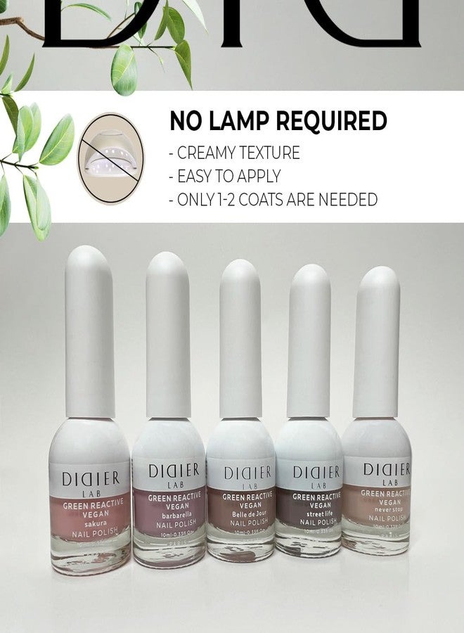 DIDIER LAB Green Reactive - Blush Pink - Vegan Nail Polish Non Toxic - Long Lasting Nail Polish - Hema Free - Cruelty Free - Milky Pink Nail Polish For Women - 25 Free Formula - 0.34 Fl Oz - Image 3