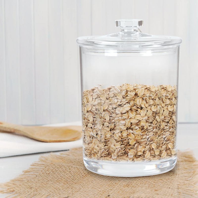 ForPro Professional Collection Acrylic Apothecary Jar with Lid, 60 Oz Storage Container for Bathroom, Kitchen and Office, 7.75" x 5" - Image 5