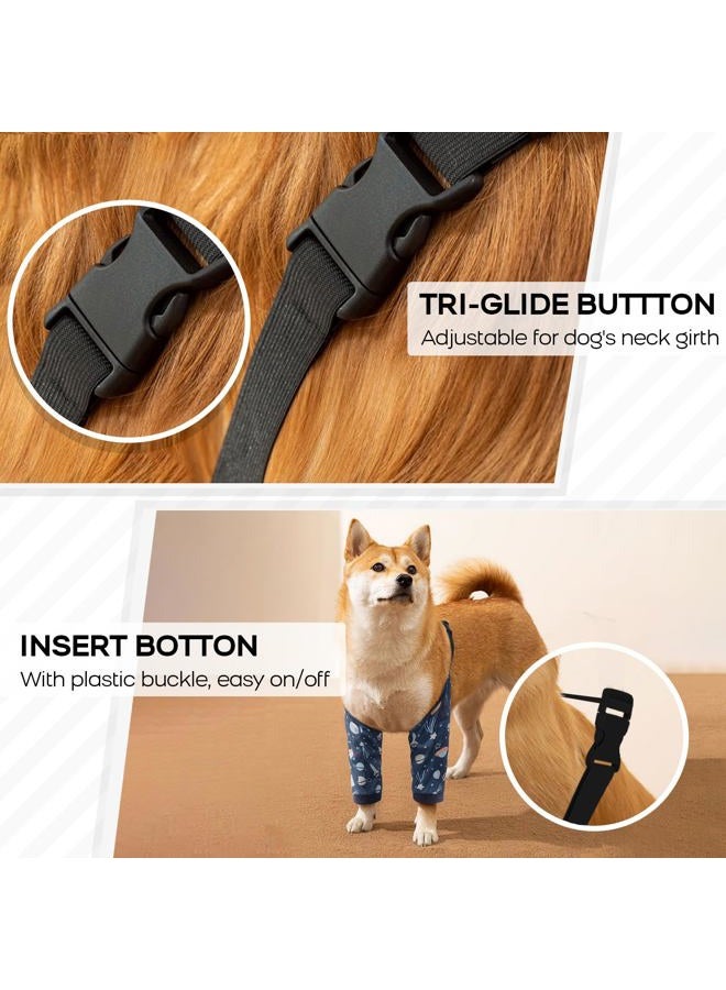 ROZKITCH Dog Surgery Recovery Sleeve for Front Legs, Pet Prevent Licking Wound Elbow Brace Protector, Dog Leg Sleeve to Stop Licking Cone Collar Alternative for Sprain ACL CCL Arthritis Blue 2XL - Image 3