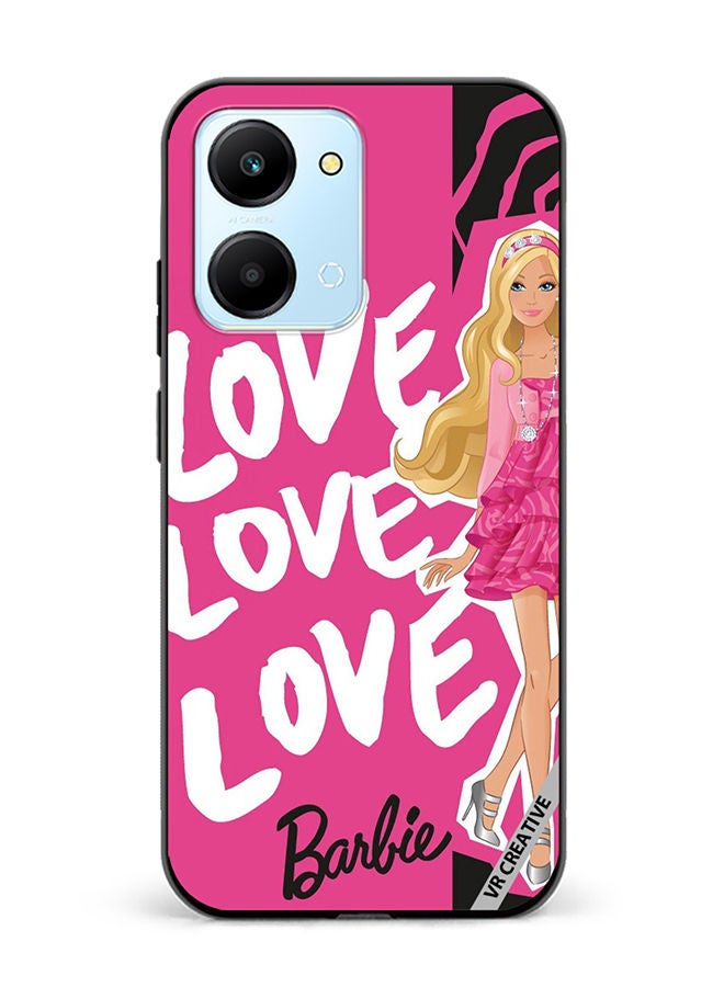 VR CREATIVE Protective Case Cover For Honor Play7T Love Barbie Design Multicolour - Image 1