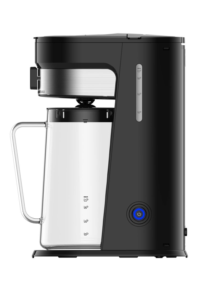 LePRESSO - Cold Brew Machine Ice Coffee & Tea Maker 2.5L Pitcher Capacity 750W Coffee Machine/ 900ml Water Tank Capacity / Auto Shut- Off One-Tap Brewing / Cold & Hot Drinks, Adjustable Brew Strength - Black - Image 1