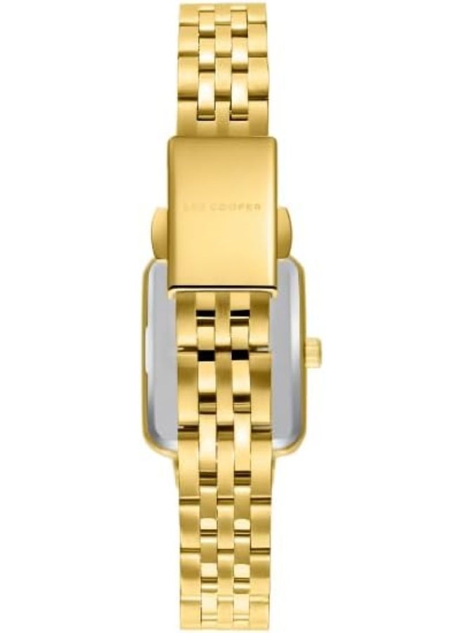 LEE COOPER Women's 2035 Movement Watch, Analog Display and Metal Strap - LC08121.170
