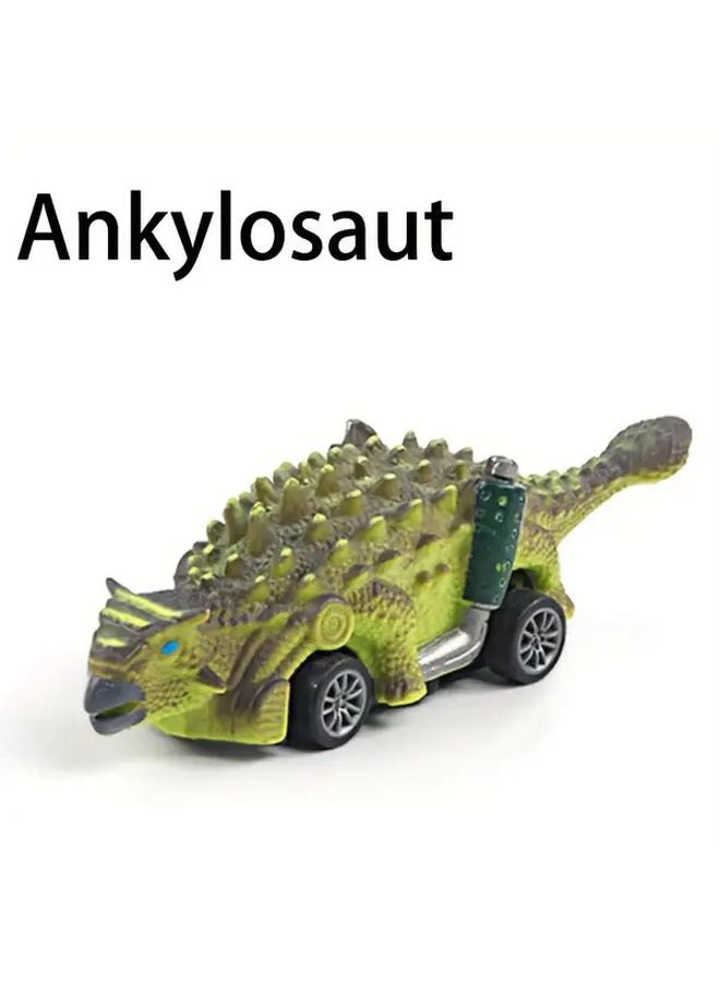 Ankylosaur Dinosaur Pull Back Cars Toy Set For Boys Girls 3 Years Birthday Easter Gifts - Image 1