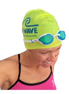 New wave Swim Goggles With Protective Storage Case Anti Fog Lenses Four Nose Bridges For Triathlon & Open Water Swimming (Blue Ice = Clear Blue Lens In White Frame)  - Image 3