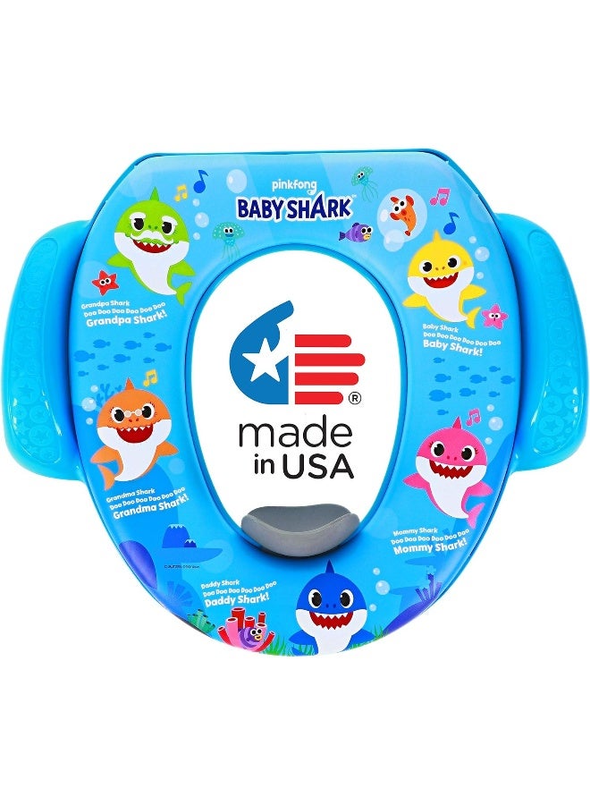 Nickelodeon Baby Shark "Sharktastic" Soft Potty Training Seat - Soft Cushion, Baby Potty Training, Safe, Easy to Clean - Image 1