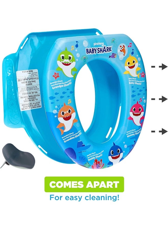 Nickelodeon Baby Shark "Sharktastic" Soft Potty Training Seat - Soft Cushion, Baby Potty Training, Safe, Easy to Clean - Image 2