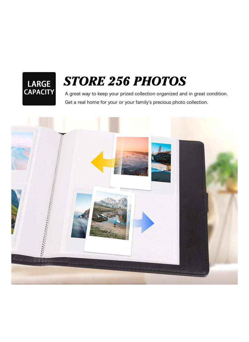 Y&D 256 Photos Album for Fujifilm Instax Mini Camera Polaroid 2x3” Zink Pictures Photo Book 11 12 9 90 70 40 8 Instant For Film Black  - Image 4