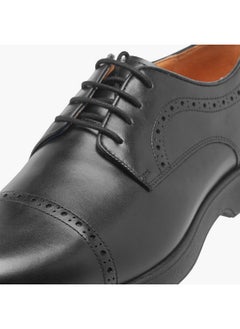 Le Confort Men's Perforation Detail Lace-Up Derby Shoes  - Image 4