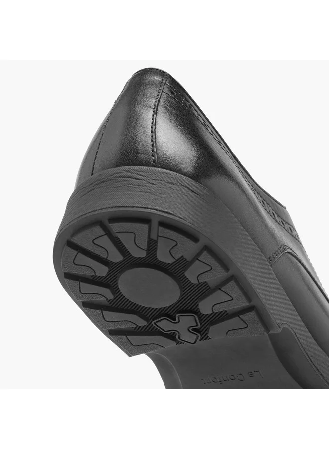 Le Confort Men's Perforation Detail Lace-Up Derby Shoes