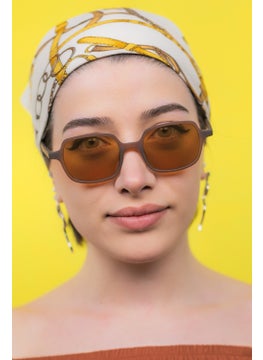Focus On Arwen Matte Brown Sunglasses  - Image 2