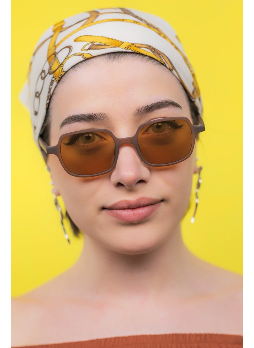 Focus On Arwen Matte Brown Sunglasses  - Image 2