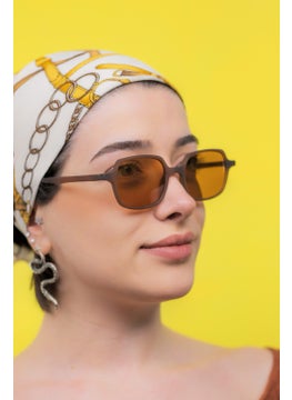 Focus On Arwen Matte Brown Sunglasses  - Image 4