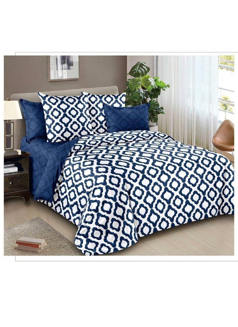Generic - King Size Comforter Set Duvet Insert 6 Pieces Set 1 Fixed Duvet 1 Bed Sheet 4 Pillow Cover Size 220*240 Soft Comforter Com32 - Image 1