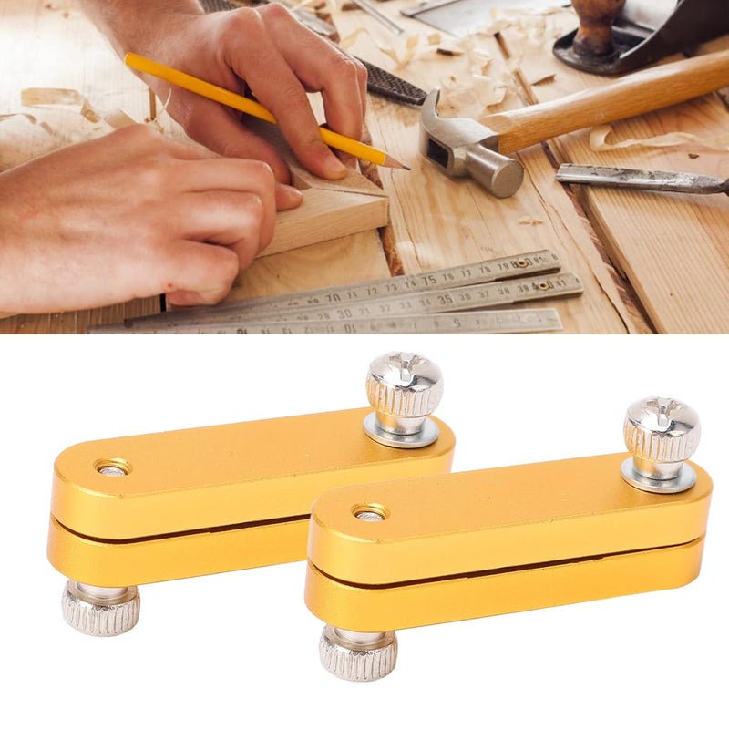 Ruler Limit Block with Adjustable Thickness, Aluminum Alloy 2PCS, Accurate Woodworking Fence Stop - Durable Build, Precision Positioning, Ideal for DIY and Furniture Making - Image 2