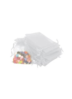 PRINTSHOP4ME 100 Pcs Organza Drawstring Bags - Ideal for Wedding Favors, Parties - Pouches for Candy, Jewelry - Perfect for Ramadan, Eid, Bridal Showers and Wedding Party  - Image 2