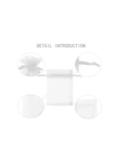 PRINTSHOP4ME 100 Pcs Organza Drawstring Bags - Ideal for Wedding Favors, Parties - Pouches for Candy, Jewelry - Perfect for Ramadan, Eid, Bridal Showers and Wedding Party  - Image 5