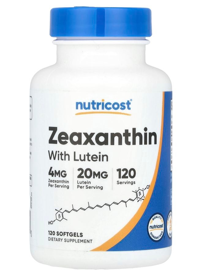 Nutricost Zeaxanthin with Lutein 120 Softgels