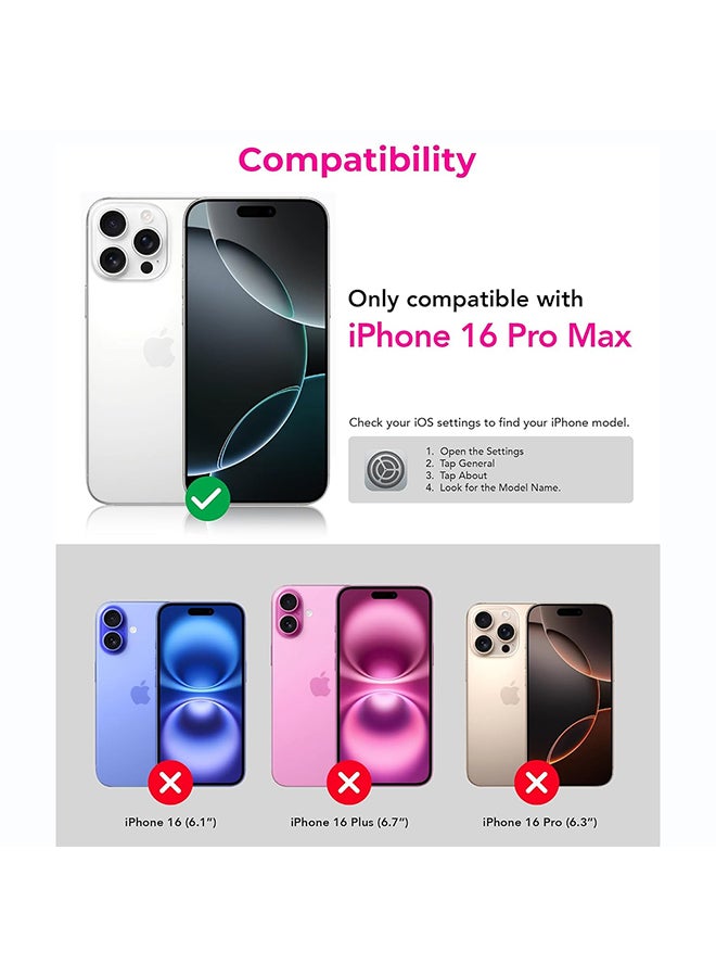 O Ozone Clear Hard Back Compatible With iPhone 16 Pro Max [ Compatible With Magsafe ]| Transparent Shockproof Protective Cover | Slim Hybrid PC + TPU Phone Case | Anti-Yellow, Scratch Resistant - Image 4