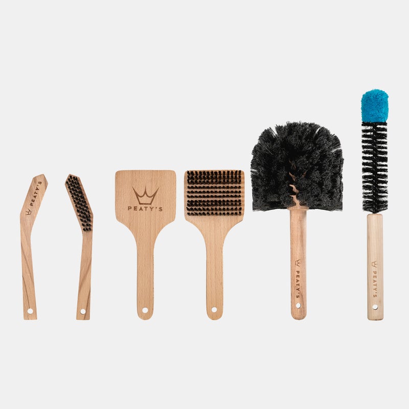 Peaty's Bicycle Brush Set (Bog / Detail / Drivetrain / Tyre) - Image 1