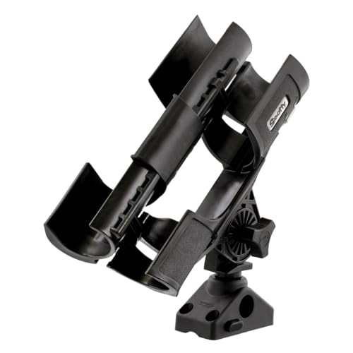 Scotty #400-BK Orca Rod Holder w/ #241L Side Deck Mount,Black, Small - Image 3