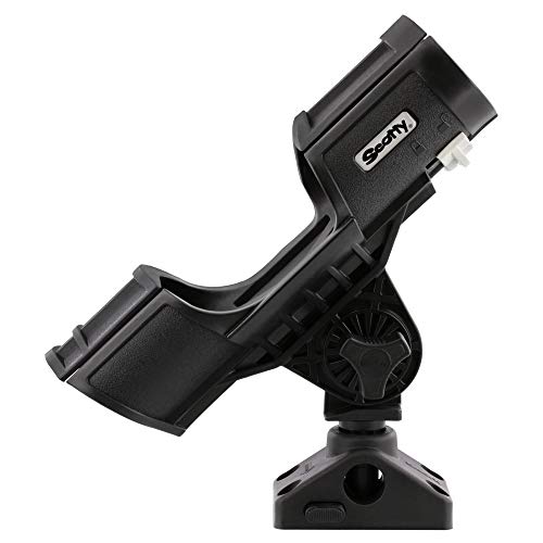 Scotty #400-BK Orca Rod Holder w/ #241L Side Deck Mount,Black, Small - Image 2