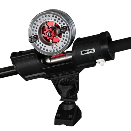 Scotty #400-BK Orca Rod Holder w/ #241L Side Deck Mount,Black, Small - Image 4