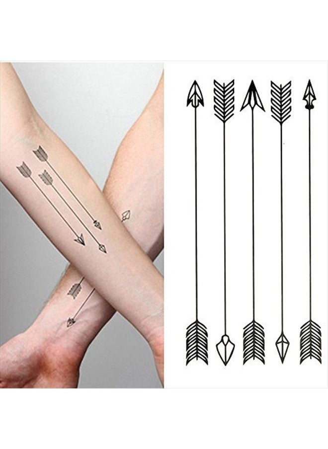 Oottati Small Cute Temporary Tattoo Arrow Arm (Set of 2)  - Image 1