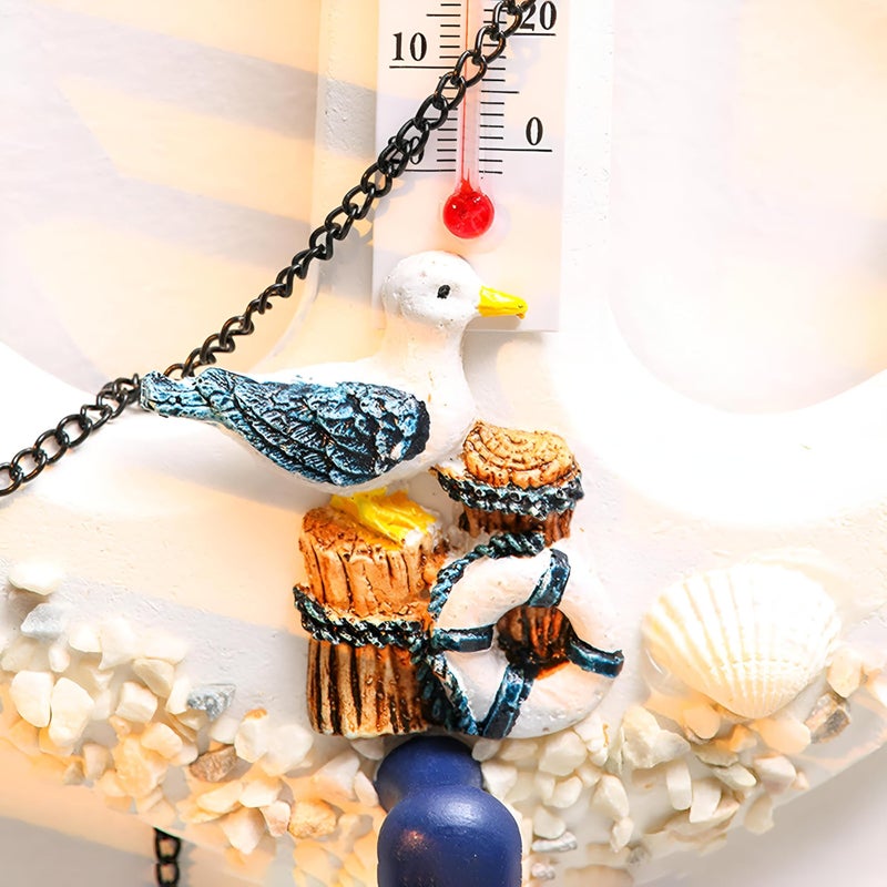 Tide Decor - Premium nautical hanging accents and wall ornaments for dorm rooms, including a seaside thermometer, tiny anchor hooks, and ocean vibes to soothe a sailor's mood. (38X 22 CM) - Image 4