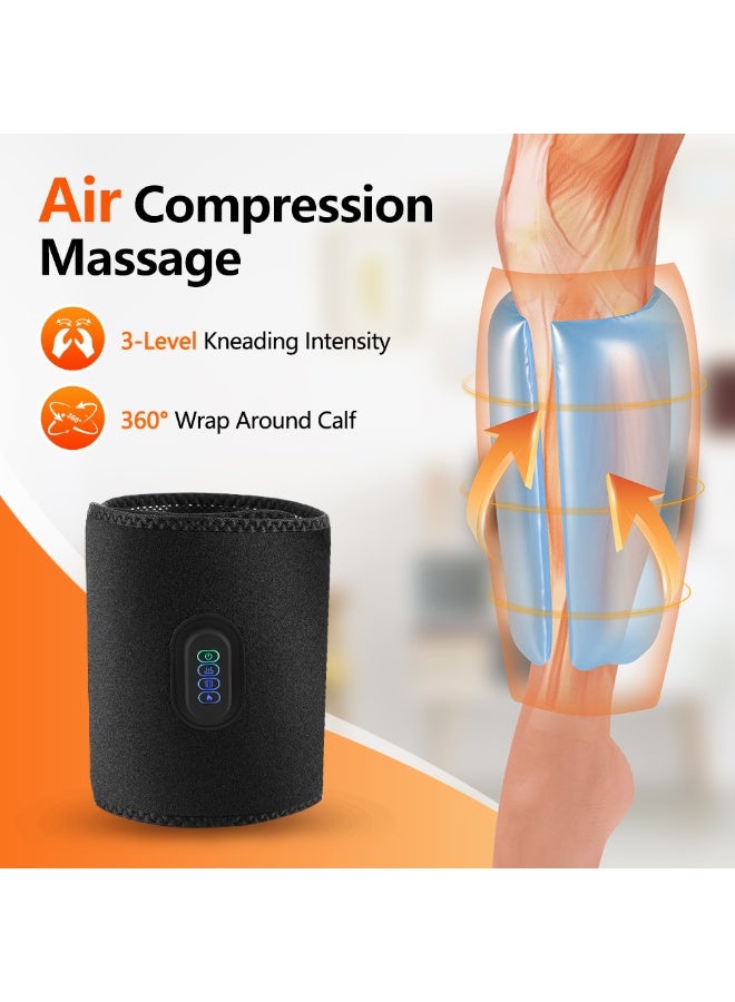 Upgraded leg massager to relieve fatigue and relax muscles. Features 3 levels of airbag heating and vibration. Suitable for both men and women. A lovely gift (grey). - Image 1