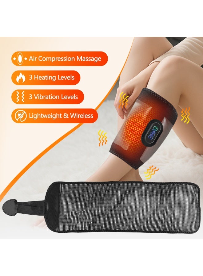 Upgraded leg massager to relieve fatigue and relax muscles. Features 3 levels of airbag heating and vibration. Suitable for both men and women. A lovely gift (grey). - Image 5
