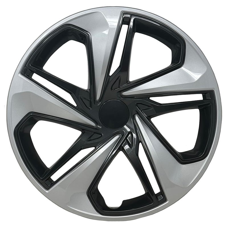 HubStar Hubcap Replacement for Honda Civic 2016-2024, 16-inch Premium Replica Silver-Charcoal Two-Tone Wheel Cover (1 Piece) - Image 1