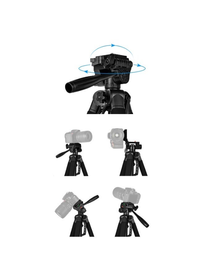 FX Studio T186 Camera Tripod – 188cm Adjustable Professional Tripod for Photography & Video - Image 4