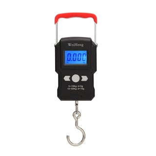 Weiheng high-precision portable electronic scale household 50kg small portable spring express scale hook grocery hanging scale A23 English black 50kg A23 English black 50kg - pzsku/ZAD61522A78B0B2469F40Z/45/_/1720108197/ce5362c0-6ec7-4b28-8f27-5bc2de840e48