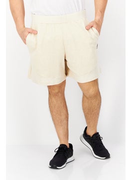 Adidas Men Sportswear Fit Brand Logo Training Short, Beige  - Image 1