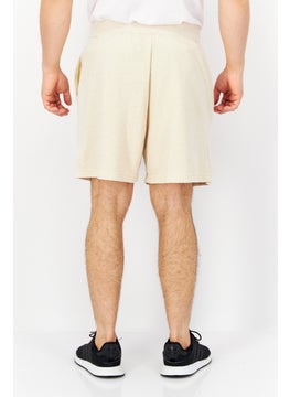 Adidas Men Sportswear Fit Brand Logo Training Short, Beige  - Image 4