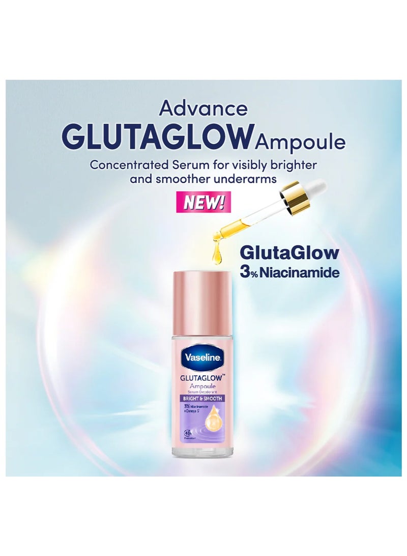 Vaseline GlutaGlow Bright & Smooth Ampoule Serum Deodorant 45ml - Image 3