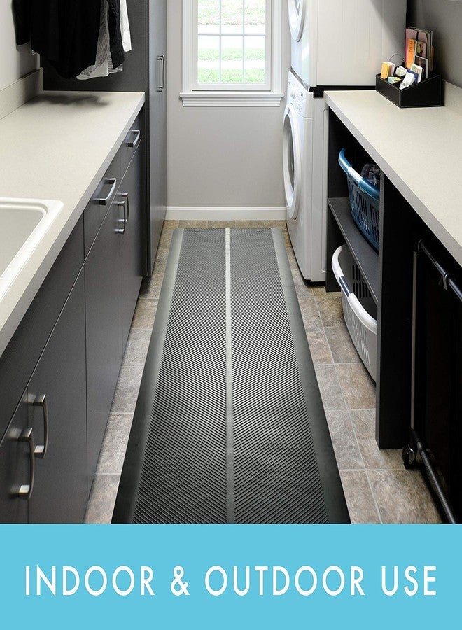 CLIMATEX Indoor/Outdoor Rubber Runner Mat, Door Mat For Floor Protection, 27" X 6', Black (9A-110-27C-6) - Image 4