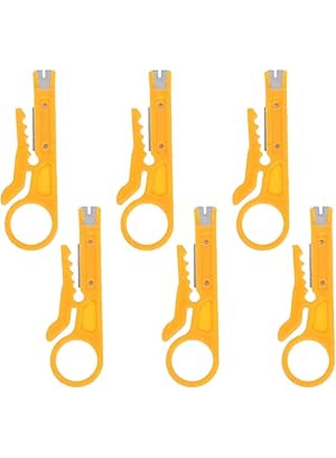 6Pcs Multifunctional Wire Stripper Pliers with Crimping and Cable Cutter Portable Household Tool - Image 1