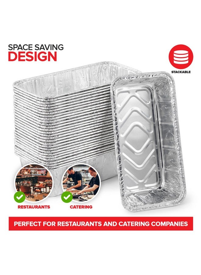 Stock Your Home Aluminum Pans Bread Loaf Pans (30 Pack) 8x4 Aluminum Loaf Pan - 2 Lb Bread Tins, Standard Size, Compatible with Roadpro 12 Volt Portable Stove - Perfect for Baking Cakes, Bread, Meatloaf, Lasagna - Image 4