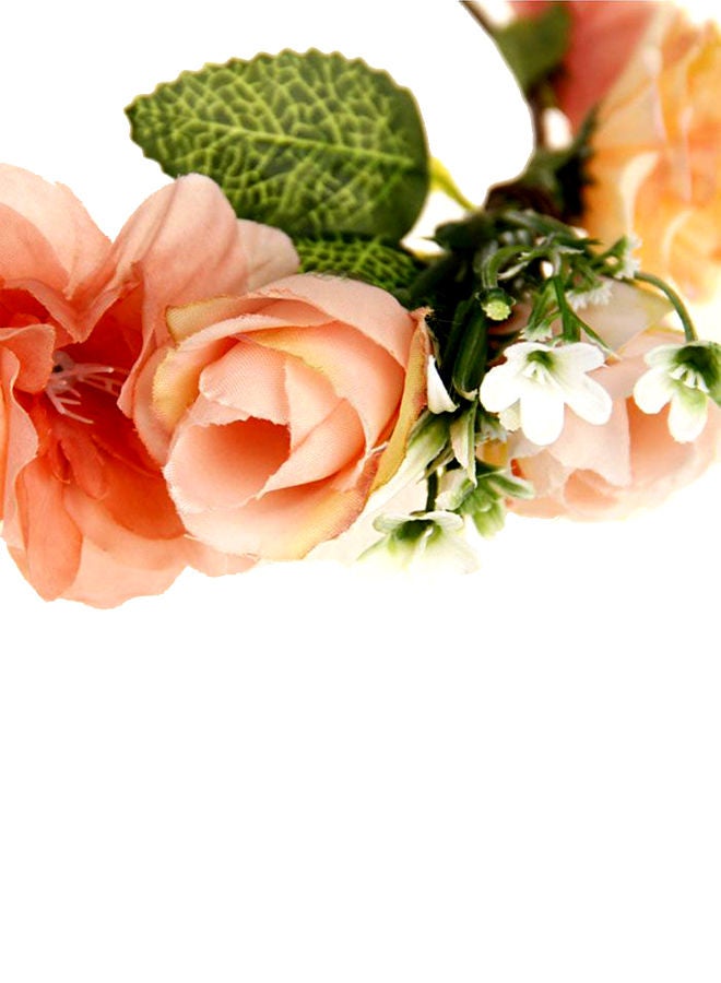 NIBEMINENT Rose Flower Wedding Garland Headband Multicolour - Image 2