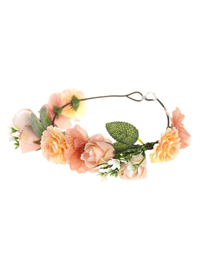 NIBEMINENT Rose Flower Wedding Garland Headband Multicolour - Image 1