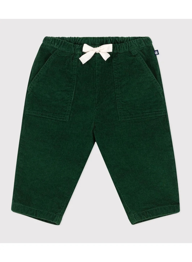 Petit Bateau Babies' plain corduroy trousers
