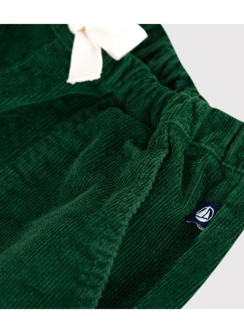 Petit Bateau Babies' plain corduroy trousers